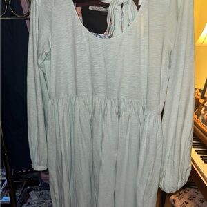 American Eagle Outfitters Light Green Long Sleeve Dress
